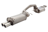 FORD FALCON (2003-2007) XR8 BA/BF V8 SEDAN  2.5" Inch Raw 409 Stainless Steel Catback Exhaust System With Large Center Oval Muffler - XFORCE