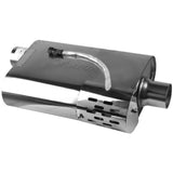 2.5" Inch Inlet Oval (4" Inch x 9" Inch x 15" Inch)Varex Muffler Hidden Motor without Tips XFORCE