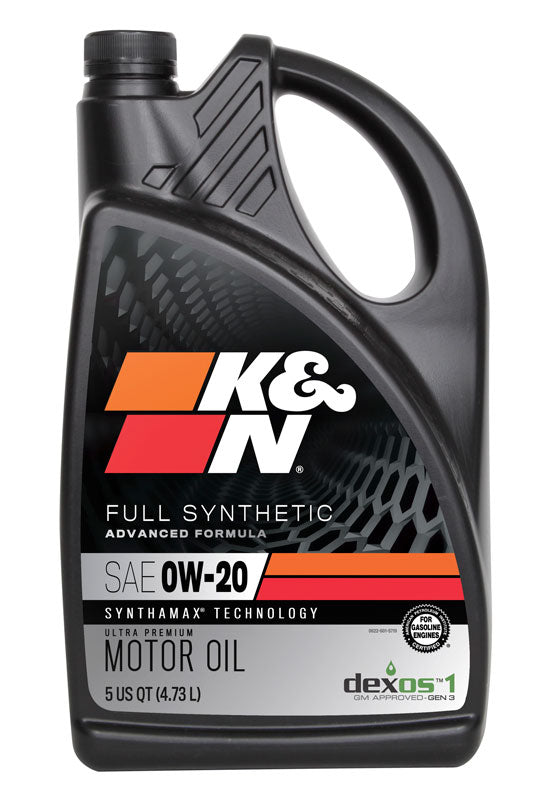 104100 K&N Oil; 0W-20 K&N Synthetic Motor Oil, 5 Quart by K&N. Available online at VCM Performance 