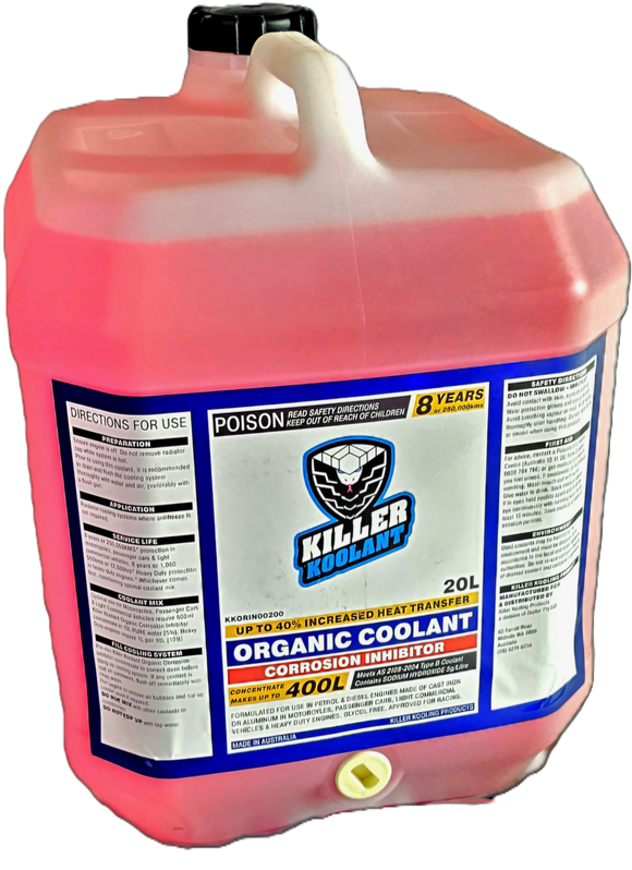 Killer Koolant - Organic Performance Coolant Concentrate - 20L