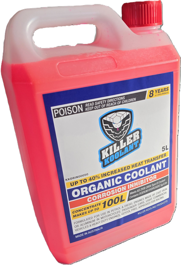 Killer Koolant - Organic Performance Coolant Concentrate - 5L