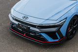 Hyundai Elantra (2021-2023)  N Sedan Facelift V2 - 2024 Front Lip Splitter Winglets (Pair)