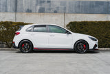 Hyundai i30N (2017-2021)  Hatch PDE V6 FL2 2025 Side Skirt Splitter Winglets (Pair)