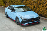 Hyundai Elantra (2021-2023)  N Sedan 2021 Front Lip Splitter & Mounting Brace