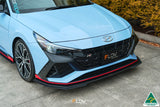 Hyundai Elantra (2021-2023)  N Sedan 2021 Front Lip Splitter & Mounting Brace