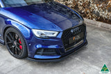 Audi S3 (2013-2020)  8V Sedan Facelift Front Lip Splitter & Mounting Brace