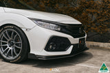 Honda Civic (2017-2021)  RS Hatch PFL Front Lip Splitter