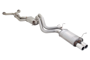 Ford Falcon (2003-2008) BA/BF XR8 Sedan 2.5" Inch Raw 409 Stainless Steel Catback Exhaust System With Small Center Oval Muffler - XFORCE