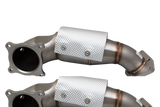 Honda Civic FK8 Type R Downpipe with High Flow Cat Kit XFORCE
