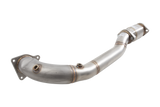 Subaru VB WRX Turbo Exhaust Downpipe with Hi Flow Catalytic Converter XFORCE