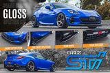 Subaru BRZ (2021-2026)  STI Full Lip Splitter Set (GLOSS BLACK)