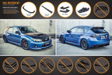 Subaru WRX (2008-2015)  / STI G3 Hatch (FL) Full Lip Splitter Set
