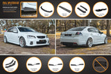 Holden Commodore (2006-2013)  S2 Sedan Full Lip Splitter Set