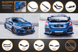 Honda Civic (2017-2022)  Type R Full Lip Splitter Set