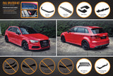 Audi S3 (2013-2020)  8V Pre-Facelift Sportback Full Lip Splitter Set