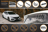 Honda Civic (2017-2021)  RS Hatch FL Full Lip Splitter Set