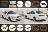 Honda Accord (2002-2008)  Euro FACELIFT CL7/CL9 Full Lip Splitter Set