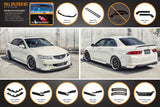 Honda Accord (2002-2008)  Euro FACELIFT CL7/CL9 Full Lip Splitter Set