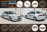 Honda Accord (2002-2008)  Euro FACELIFT CL7/CL9 Full Lip Splitter Set