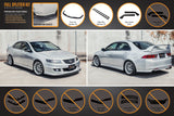 Honda Accord (2002-2008)  Euro FACELIFT CL7/CL9 Full Lip Splitter Set