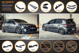 Volkswagen Golf (2008-2012)  GTI Full Lip Splitter Set