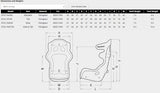 Racetech - Racing Seat FIA approved, with Head restraint : RT4119HRW