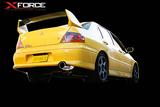 Mitsubishi Evolution Varex Valved Cat Back Exhaust XFORCE