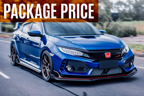 Honda Civic (2017-2022)  Type R Full Lip Splitter Set