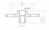 GFB 5752 Subaru/Nissan Fuel Rail Adaptor to 1/8″ NPT