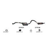Redback Performance 2.5" Exhaust System for Holden Commodore VL V8 5.0 Wagon