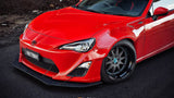 Toyota 86 (2013-2023)  Front Lip Splitter (Rocket Bunny) with 4 Support Rods