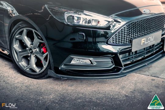 Ford Focus (2011-2018)  ST (Facelift) Front Lip Splitter Winglets (Pair)