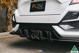 Honda Civic (2016-2021)  RS Hatch FL Flow-Lock Rear Diffuser