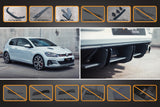 Volkswagen Golf (2012-2020)  GTI Full Lip Splitter Set with Flow-Lock Rear Diffuser