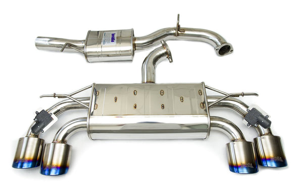 Volkswagen Golf (2012-2021) Invidia Q300 Valved Catback Exhaust w/Oval Ti Rolled Tips - VW Golf R Mk7