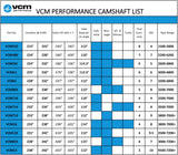 VCM PERFORMANCE CAMSHAFT