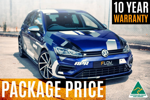 Volkswagen Golf (2012-2020)  R Full Lip Splitter Set with Rear Valance & Fairing