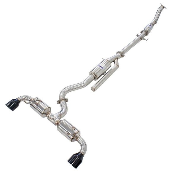Toyota Yaris (2022-2024) Invidia N2 O2 Back Exhaust w/Catless Front Pipe, Black Tips - Toyota Yaris GR XPA16R