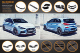 Hyundai i30 (2018-2020) N Hatch PD (2018-2020) Full Lip Splitter Set