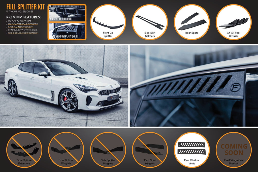 Spiegelkappen Aus Carbon-Look Für Kia Stinger 2017-2023 - ABS Außenspiegel Abdeckung