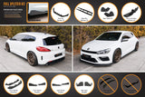 Volkswagen Scirocco (2009-2017)  R FL V3 Full Lip Splitter Set