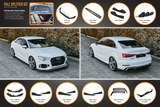 Audi RS3 (2013-2020)  8V Sedan FL Full Lip Splitter Set