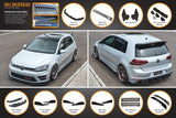 Volkswagen Golf (2012-2020)  R (EU/AU) Full Lip Splitter Set