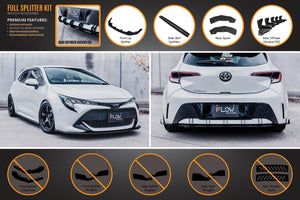 Toyota Corolla (2018-2023)  MZEA12R/ZWE211R 2018-2022 Full Lip Splitter Set