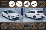 Volkswagen Golf (2020-2024)  GTI Full Lip Splitter Set - No Accessories