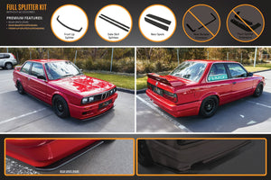 BMW E30 (1982-1994)  M-Tech 2 Full Lip Splitter Set