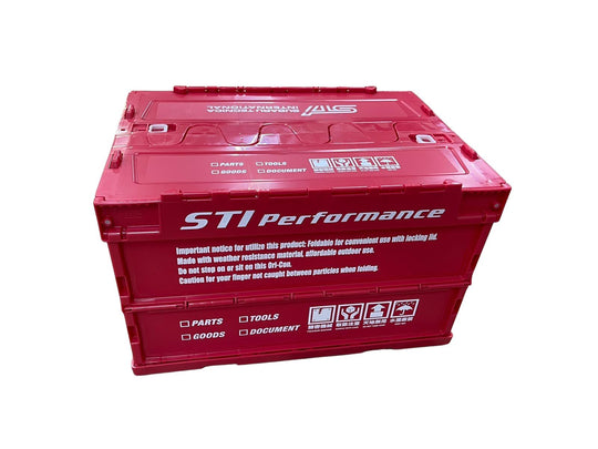 Subaru STI (ALL YEARS) STI Genuine Folding Workshop Container Cherry - 50 Litres