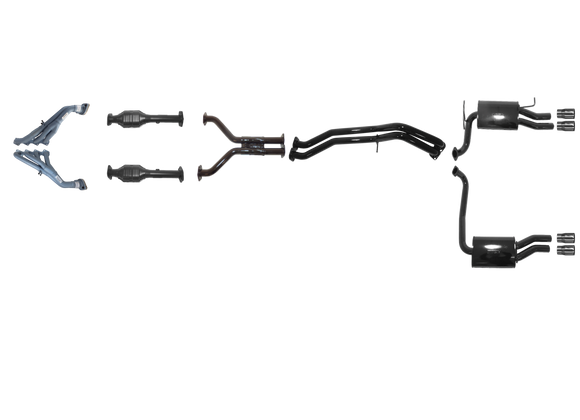 Ford Falcon (2002-2008) BA-BF-  GT BF 5.4L Boss Tri-Y Headers And Full System - No Centre Muffler - Duel Outlet