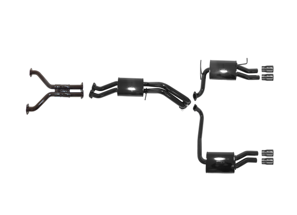 Ford Falcon (2014-2016) FG-X-  GT FG and FG-X XR8 5.0L Supercharged Coyote Cat Back System with Duel Rear Muffler and Quad Tip Outlet